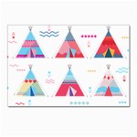 pink tipi  Postcard 4  x 6 