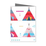 pink tipi  Mini Greeting Cards (Pkg of 8)