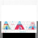 pink tipi  Jigsaw Puzzle (Rectangular)