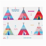 pink tipi  Small Glasses Cloth