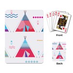 pink tipi  Playing Cards Single Design