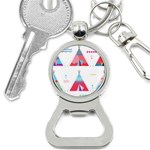 pink tipi  Bottle Opener Key Chain