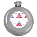 pink tipi  Hip Flask (5 oz)