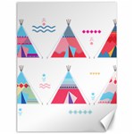 pink tipi  Canvas 18  x 24 