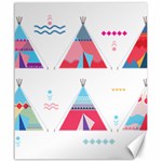 pink tipi  Canvas 20  x 24 