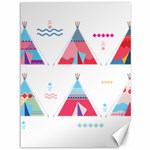 pink tipi  Canvas 36  x 48 