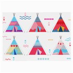 pink tipi  Large Glasses Cloth