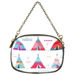 pink tipi  Chain Purse (One Side)