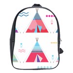 pink tipi  School Bag (Large)