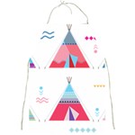 pink tipi  Full Print Apron