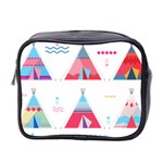 pink tipi  Mini Toiletries Bag (Two Sides)