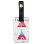 pink tipi  Luggage Tag (one side)