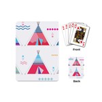 pink tipi  Playing Cards (Mini)