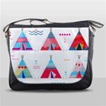 pink tipi  Messenger Bag