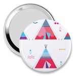 pink tipi  3  Handbag Mirror