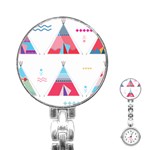 pink tipi  Stainless Steel Nurses Watch