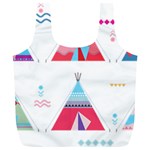 pink tipi  Full Print Recycle Bag (XL)