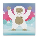 pink yeti  Tile Coaster