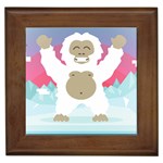 pink yeti  Framed Tile