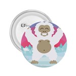 pink yeti  2.25  Button