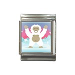 pink yeti  Italian Charm (13mm)