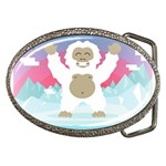 pink yeti  Belt Buckle