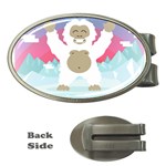 pink yeti  Money Clip (Oval)