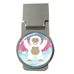 pink yeti  Money Clip (Round)