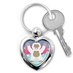 pink yeti  Key Chain (Heart)