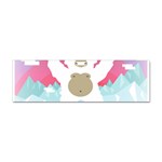 pink yeti  Sticker (Bumper)