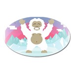 pink yeti  Magnet (Oval)