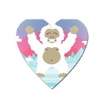 pink yeti  Magnet (Heart)