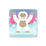 pink yeti  Magnet (Square)