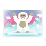 pink yeti  Sticker A4 (10 pack)