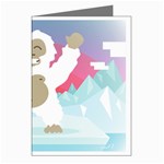 pink yeti  Greeting Cards (Pkg of 8)