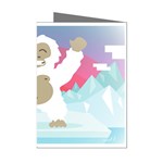 pink yeti  Mini Greeting Cards (Pkg of 8)