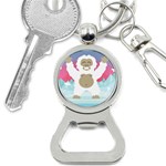 pink yeti  Bottle Opener Key Chain