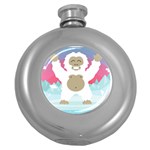 pink yeti  Hip Flask (5 oz)