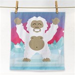 pink yeti  Face Towel