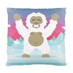 pink yeti  Standard Cushion Case (Two Sides)