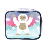 pink yeti  Mini Toiletries Bag (One Side)