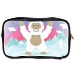 pink yeti  Toiletries Bag (One Side)