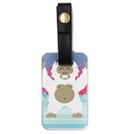 pink yeti  Luggage Tag (one side)