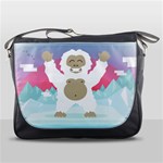 pink yeti  Messenger Bag