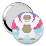 pink yeti  3  Handbag Mirror