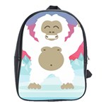 pink yeti  School Bag (XL)