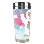 pink yeti  Stainless Steel Travel Tumbler