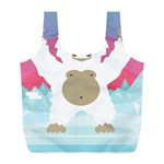 pink yeti  Full Print Recycle Bag (L)