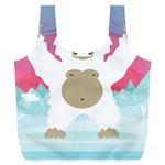 pink yeti  Full Print Recycle Bag (XL)