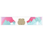 pink yeti  Flano Scarf (Large)